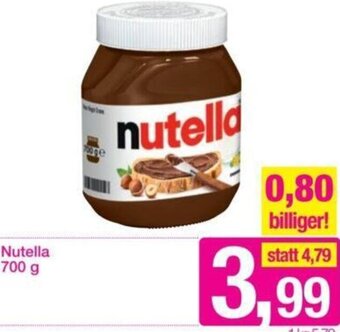 Sutterlüty Nutella 700 g Angebot