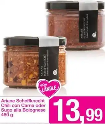 Sutterlüty Ariane Scheffknecht Chili con Carne oder Sugo alla Bolognese 480 g Angebot