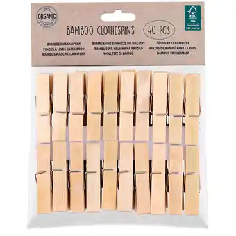 Action Wäscheklammern aus bambus Angebot