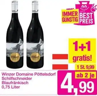 Sutterlüty Winzer Domaine Pöttelsdorf Schilfschneider Balufränkisch 0,75 Liter Angebot