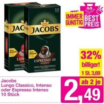 Sutterlüty Jacobs Lungo Classico, Intenso oder Espresso Intenso Angebot