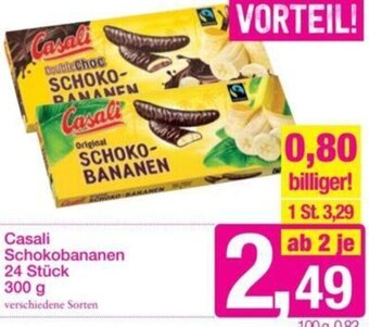 Sutterlüty Casali Schokobananen 24 Stk. 300 g Angebot