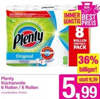 Sutterlüty Plenty Küchenrolle 6 Rollen / 8 Rollen Angebot