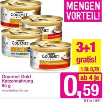 Sutterlüty Gourmet Gold Katzennahrung 85 g Angebot