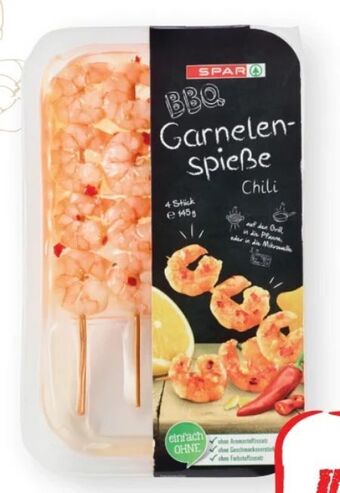 SPAR Gourmet Bbq garnelenspieße Angebot