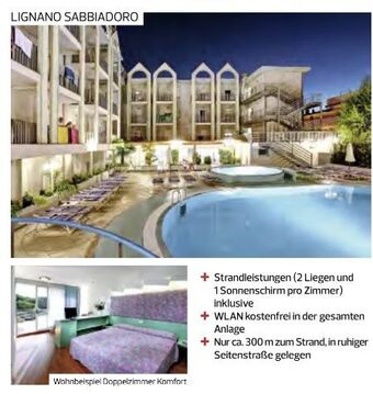 Billa Reisen Italien obere adria lignano sabbiadoro Angebot