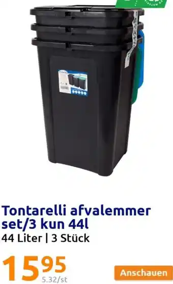 Action Tontarelli Afvalemmer set/3 kun 44L Angebot
