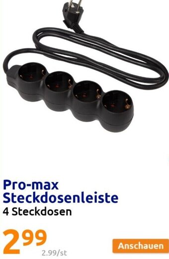 Action Pro-max Steckdosenleiste Angebot