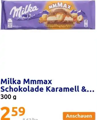 Action Milka Mmmax Schokolade Karamell & 300g Angebot