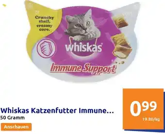 Action Whiskas Katzenfutter Immune 50 Gramm Angebot