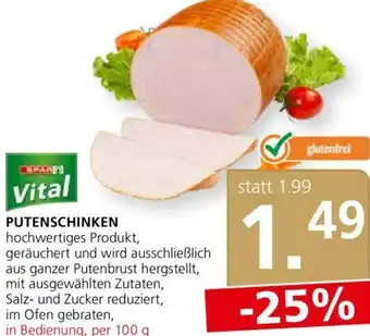 Spar Vital Putenschinken 100g Angebot