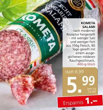 Spar Kometa Salami 400g Angebot