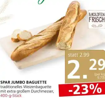 Spar Spar Jumbo Baguette 400g Angebot