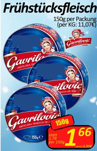 Wurstico Frühstücksfleisch 150 g Angebot