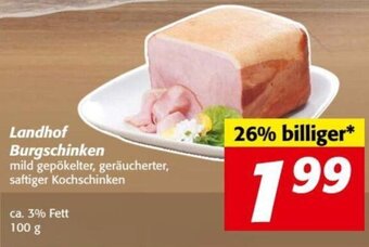 Nah&Frisch Landhof Burgschinken 100g Angebot
