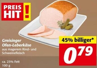 Nah&Frisch Greisinger Ofen-Leberkäse 100g Angebot