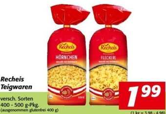 Nah&Frisch Recheis Teigwaren 400-500g Angebot