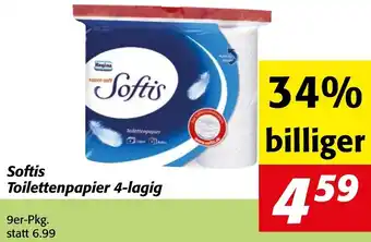 Strasser Markt Softis Toilettenpapier 4-lagig Angebot