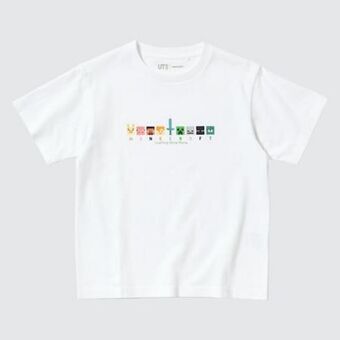 UNIQLO Kids minecraft ut graphic t-shirt Angebot