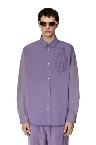 Diesel Military-shirt mit asymmetrischen taschen Angebot