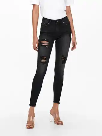 Only Onlblush mid raw ankle dest skinny fit jeans Angebot