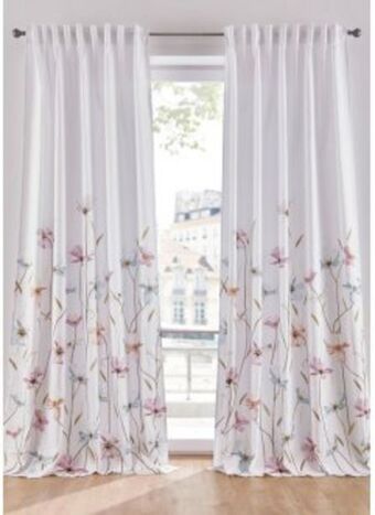 Bonprix Vorhang mit blumenmuster (1er pack) Angebot