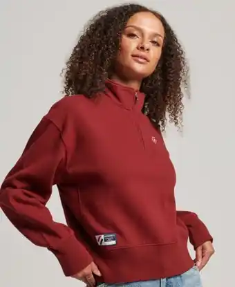 Superdry Essential logo half zip sweatshirt Angebot