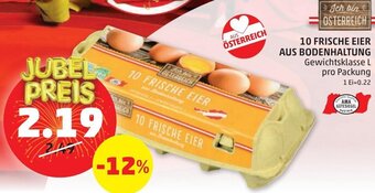 PENNY 10 Frische Eier Aus Bodenhaltung Angebot