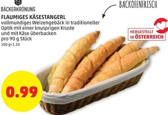 PENNY Flaumiges Käsestangerl 90g Angebot