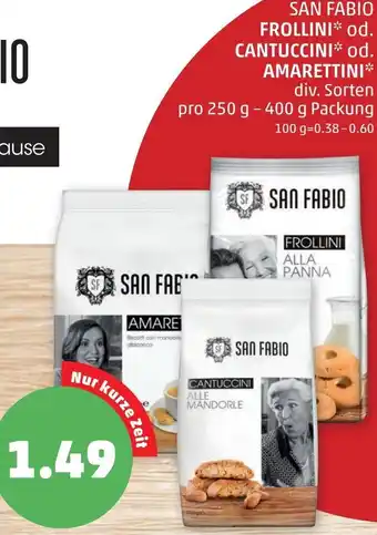 PENNY San Fabio Frollini od. Cantuccini od. Amarettini 250g- 400g Angebot