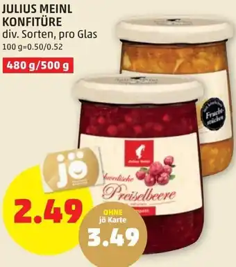 PENNY Julius Meinl Kornfitüre 480 g/ 500 g Angebot
