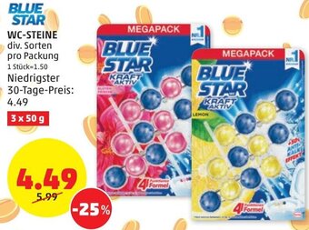PENNY Blue Star WC-Steine 3 x 50 g Angebot
