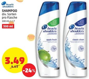 PENNY Head & Shoulders Shampoo 300 ml Angebot