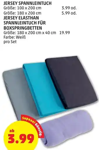 PENNY Jersey Spannleintuch 100x200 cm Angebot