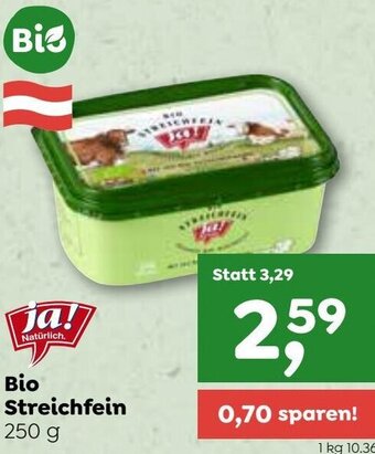 ADEG Ja! Natürlich Bio Streichfein 250g Angebot