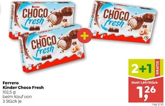 ADEG Ferrero Kinder Choco Fresh 102,5 g Angebot