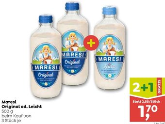 ADEG Maresi Original od. Leicht 500g Angebot
