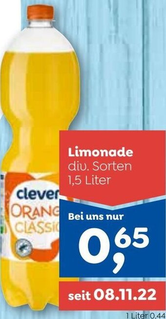 ADEG clever Limonade 1,5 Liter Angebot