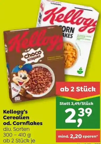 ADEG Kellogg's Cerelien od. Cornflakes 300-410 g Angebot