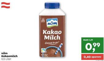 ADEG Nöm Kakaomilch 0,5 Liter Angebot