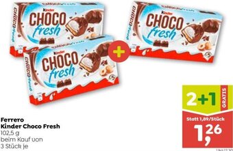 ADEG Ferrero Kinder Choco Fresh 102,5 g Angebot