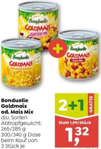 ADEG Bonduelle Goldmais od. Mais Mix 265/285 g Angebot