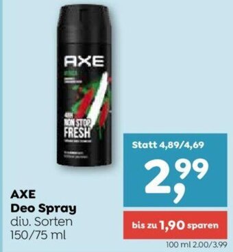 ADEG Axe Deo Spray 150/75 ml Angebot