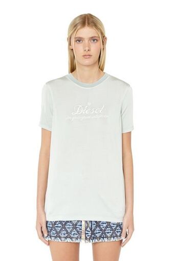 Diesel T-shirt mit gesticktem slogan Angebot