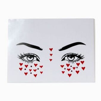 Claire's Red hearts temporary face stickers Angebot