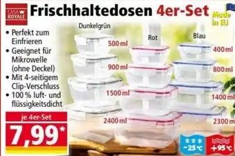 Norma Casa Royale Frischhaltedosen 4er-Set Angebot
