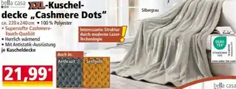 Norma bella casa XXL-Kuscheldecke,, Cashmere Dots" 220 x 240 cm Angebot