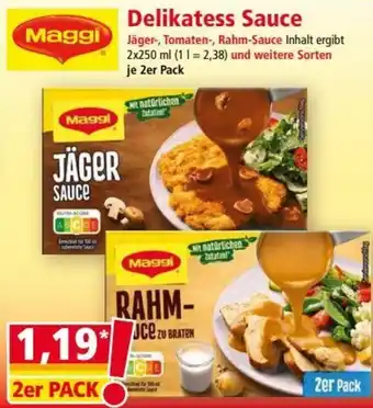 Norma Maggi Delikatess Sauce 2 x 250 ml Angebot