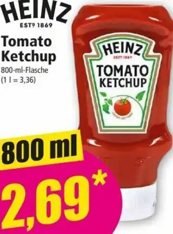 Norma Heinz Tomato Ketchup 800 ml Angebot