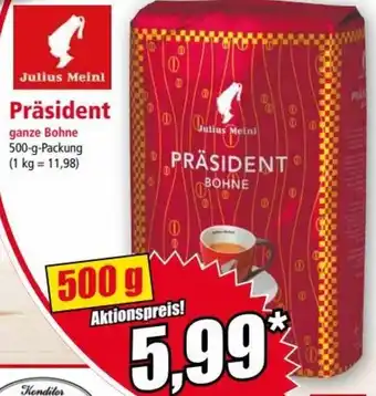 Norma Julius Meinl Präsident 500 g Angebot